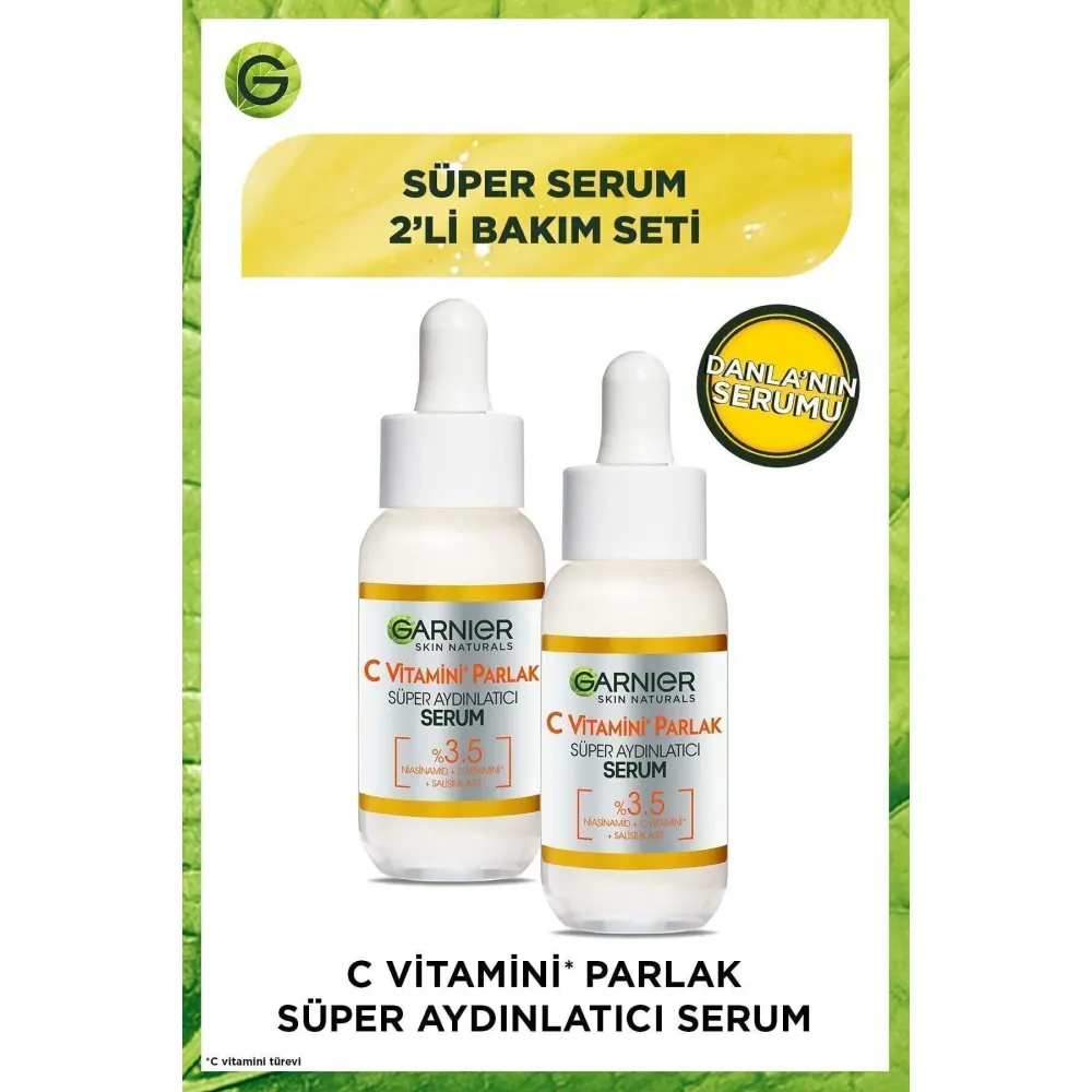 Garnier C Vitamini Parlak Aydınlatıcı 2x30 ml Serum