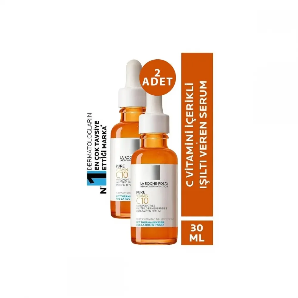 La Roche-Posay Pure Vitamin C10 Antioksidan 2 Adet 30 ml Serum