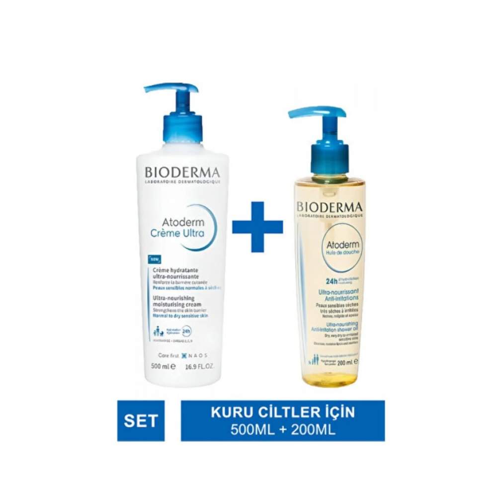 Bioderma - Atoderm Cream Ultra 500 ml + Shower Oil 200 ml - Özel Fiyat