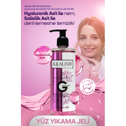 Hyaluronik Asit İçerikli Yüz Temizleme Jeli 400 ML Hyaluronik Asit İçerikli Yüz Temizleme Jeli 400 ML