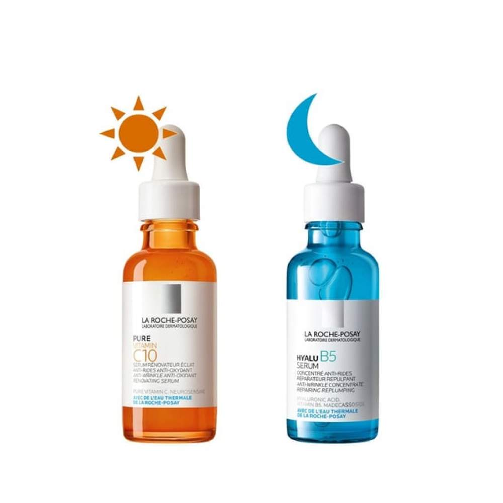 La Roche-Posay Vitamin C10 30 ml + Hyalu B5 10 ml Serum Set