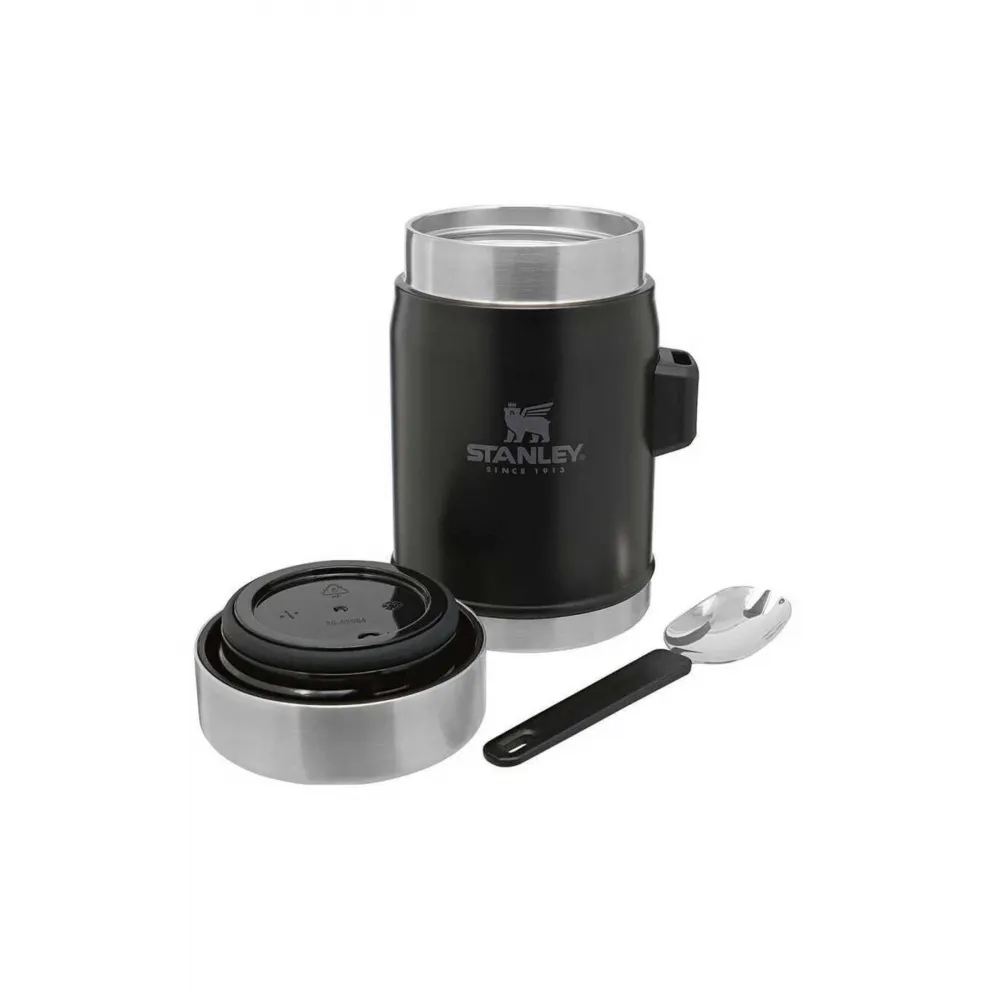 Stanley Klasik 0.40 lt Siyah Çelik Yemek Termosu Stanley Klasik 0.40 lt Siyah Çelik Yemek Termosu