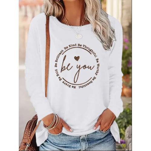 Kadın Uzun Kollu Bisiklet Yakabe Youdesenli Viskon Bluz