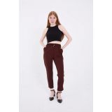 Tam Kalıp Basic Eşofman Pantolon - Bordo