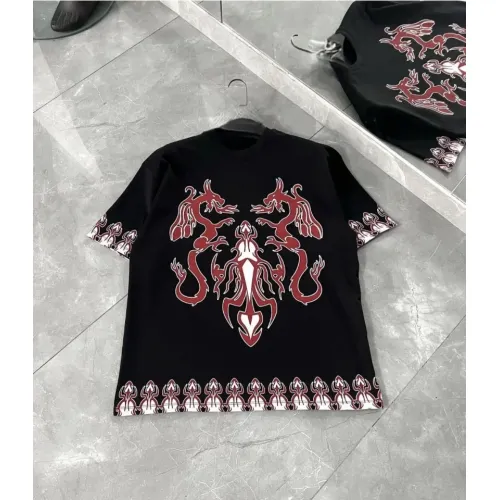 Unisex Bisiklet Yaka Baskılı Oversize T-Shirt - Siyah Unisex Bisiklet Yaka Baskılı Oversize T-Shirt - Siyah