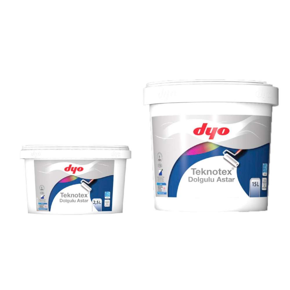 Dyo Teknotex Dolgulu Dış Cephe Astarı 2,5 Litre Beyaz