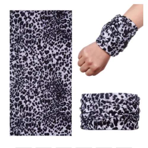 Açık Renk Leopar Baf Bandana Maske Açık Renk Leopar Baf Bandana Maske