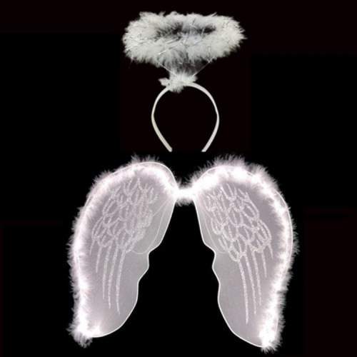 Beyaz Otrişli Dantel Tüllü Peri Kanadı ve Peri Tacı Seti 45x40 cm Beyaz Otrişli Dantel Tüllü Peri Kanadı ve Peri Tacı Seti 45x40 cm