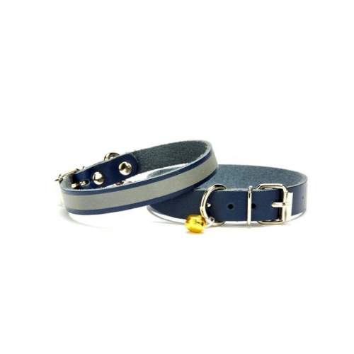 Reflektörlü Kedi ve Yavru Köpek Tasması 1 * 23 cm Mavi Reflektörlü Kedi ve Yavru Köpek Tasması 1 * 23 cm Mavi