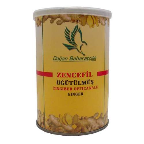 Zencefil Kökü Öğütülmüş Doğal 150 Gr Teneke Kutu Zencefil Kökü Öğütülmüş Doğal 150 Gr Teneke Kutu