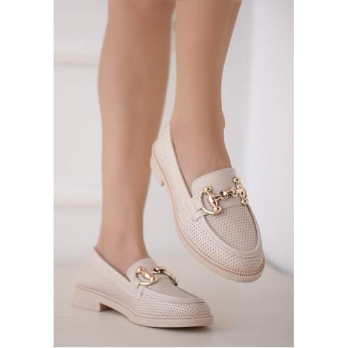 Bej Cilt Babet Ayakkabı