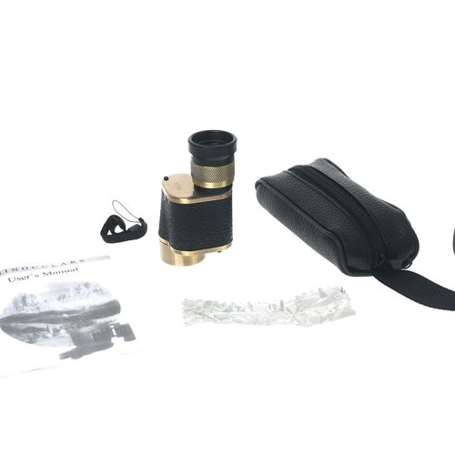 6x24  Baıgısh, Askeri Tarzi Pirinç Ve Deri Kaplamalı, Deri Çantalı Monocular Dürbün Sarı 6x24  Baıgısh, Askeri Tarzi Pirinç Ve Deri Kaplamalı, Deri Çantalı Monocular Dürbün Sarı