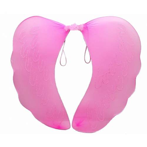 Pembe Renk Ortası Pembe Tüylü Tül Peri Kanadı 40x50 cm Pembe Renk Ortası Pembe Tüylü Tül Peri Kanadı 40x50 cm