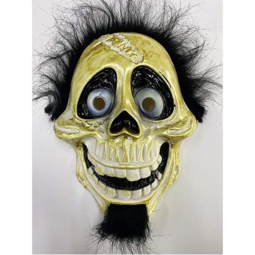 Siyah Peluş Saçlı Coco Hector Rivera Maskesi 25x23 cm Siyah Peluş Saçlı Coco Hector Rivera Maskesi 25x23 cm