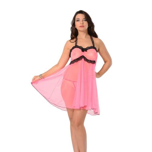 Pembe Tül Gecelik Pembe Tül Gecelik