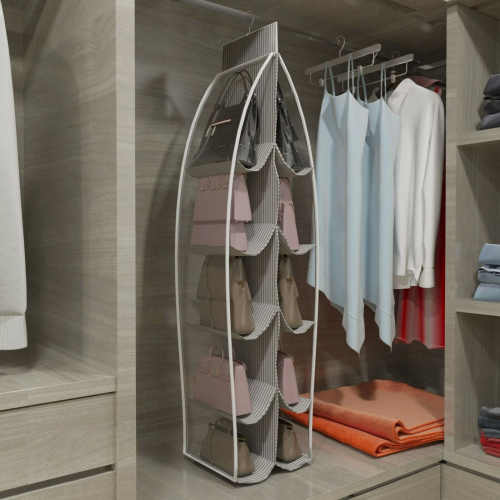 10 Gözlü Çanta Askılığı Dolap İçi Düzenleyici Organizer Askılı Çantalık 10 Gözlü Çanta Askılığı Dolap İçi Düzenleyici Organizer Askılı Çantalık