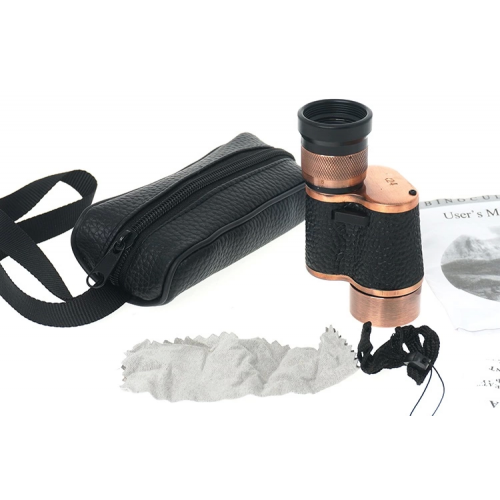 6x24  Baıgısh, Askeri Tarzi Pirinç Ve Deri Kaplamalı, Deri Çantalı Monocular Dürbün Princ 6x24  Baıgısh, Askeri Tarzi Pirinç Ve Deri Kaplamalı, Deri Çantalı Monocular Dürbün Princ