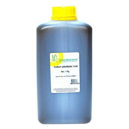 Kabak Çekirdeği Yağı Pet Bidon 1000 Gr Kabak Çekirdeği Yağı Pet Bidon 1000 Gr