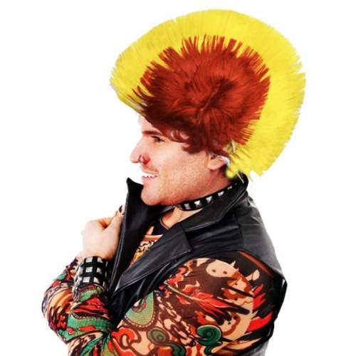 Mohican Mohawk Punk Peruk - 70 li 80 li Yıllar Peruk Model 11 Mohican Mohawk Punk Peruk - 70 li 80 li Yıllar Peruk Model 11