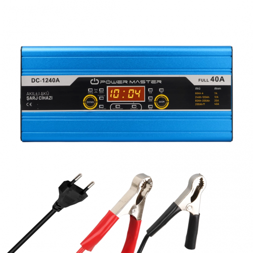 Dc-1240a 12 Volt Max 40 Amper Digital Ekranlı  Akıllı Akü Şarj Cihazı Dc-1240a 12 Volt Max 40 Amper Digital Ekranlı  Akıllı Akü Şarj Cihazı