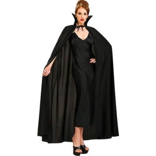 Siyah Renk Yakalı Halloween Pelerini 120 cm Siyah Renk Yakalı Halloween Pelerini 120 cm