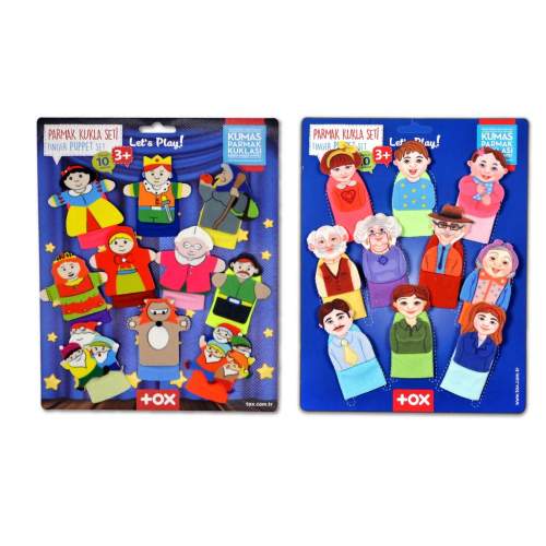 2 Set - 20 Parça  Masal Kahramanları ve Aile Bireyleri Parmak Kukla 2 Set - 20 Parça  Masal Kahramanları ve Aile Bireyleri Parmak Kukla