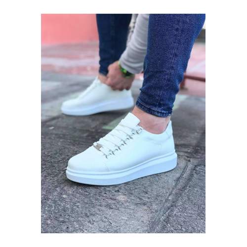 Beyaz Düz Erkek Casual Ayakkabı Beyaz Düz Erkek Casual Ayakkabı