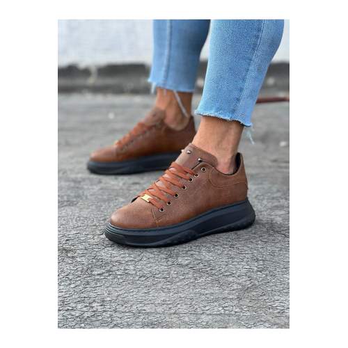 Taba Siyah Erkek Yüksek Taban Ayakkabı Taba Siyah Erkek Yüksek Taban Ayakkabı