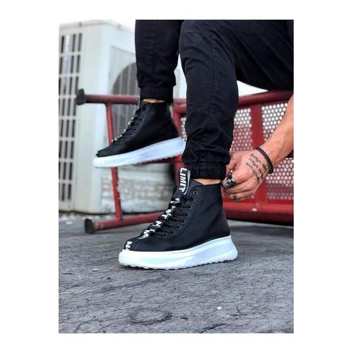 Siyah Casual Erkek Yarım Bilek Bot Siyah Casual Erkek Yarım Bilek Bot