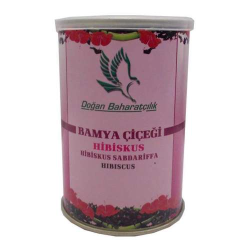 Afrika Bamya Çiçeği Hibiskus Mekke Gülü Doğal 100 Gr Teneke Kutu Afrika Bamya Çiçeği Hibiskus Mekke Gülü Doğal 100 Gr Teneke Kutu