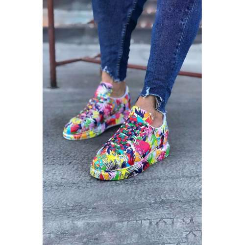 Çok Boyalı Erkek Casual Ayakkabı Çok Boyalı Erkek Casual Ayakkabı