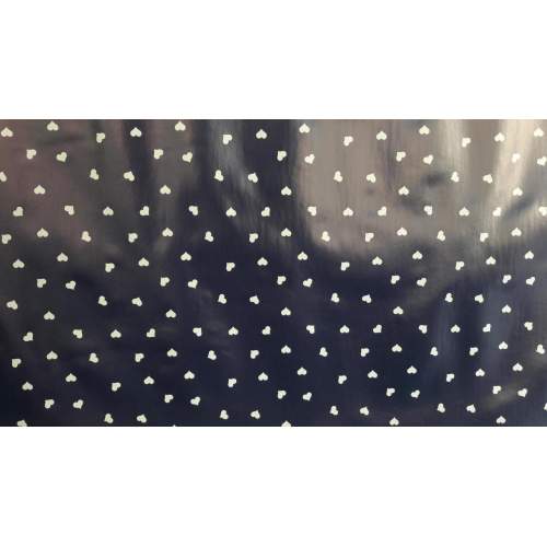 Florista Beyaz Kalp Lacivert Masa Örtüsü 1 Metre Florista Beyaz Kalp Lacivert Masa Örtüsü 1 Metre