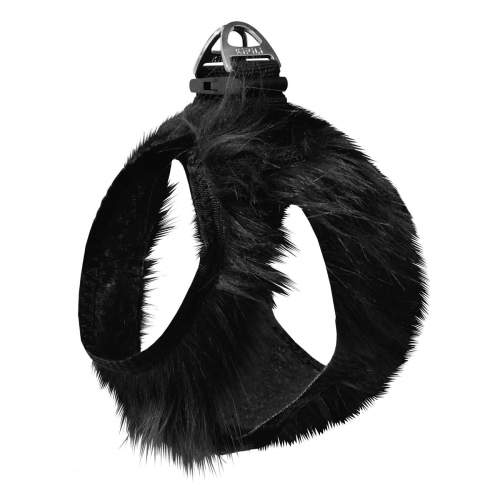 Üç Kilitli Peluş Kedi Köpek Göğüs Tasması 20-24 cm XXX-Small Siyah Üç Kilitli Peluş Kedi Köpek Göğüs Tasması 20-24 cm XXX-Small Siyah