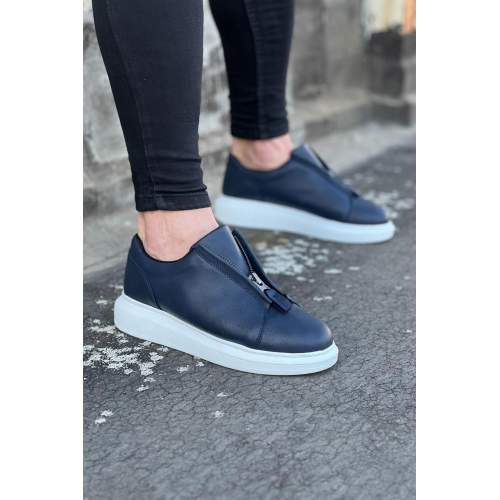 Lacivert Cilt Erkek Casual Ayakkabı Lacivert Cilt Erkek Casual Ayakkabı