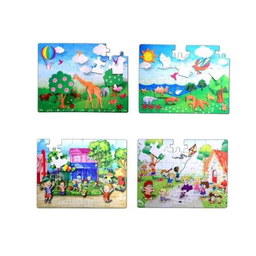 4 Set - 96 Parça  Origami ve Oyun Parkı 5+ Keçe Yapboz - 5 Yaş Puzzle 4 Set - 96 Parça  Origami ve Oyun Parkı 5+ Keçe Yapboz - 5 Yaş Puzzle