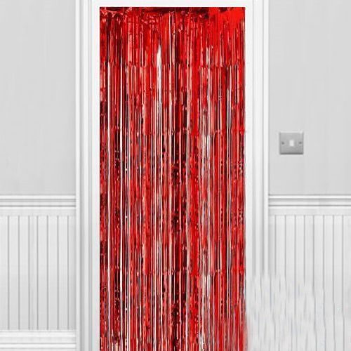 Işıltılı Duvar ve Kapı Perdesi Kırmızı 90x200 cm Işıltılı Duvar ve Kapı Perdesi Kırmızı 90x200 cm