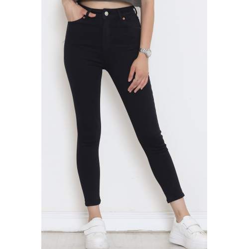 Dar Paça Likralı Kot Pantolon Lacivert Dar Paça Likralı Kot Pantolon Lacivert