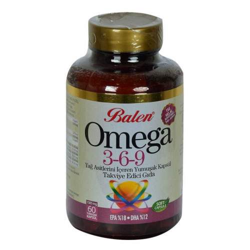 Omega 3-6-9 1585 Mg x 60 Yumuşak Kapsül EPA-18 DHA-12 Omega 3-6-9 1585 Mg x 60 Yumuşak Kapsül EPA-18 DHA-12