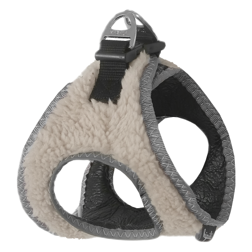 Üç Kilitli Kürklü Kedi Köpek Göğüs Tasması 24-28 cm XX-Small Krem Üç Kilitli Kürklü Kedi Köpek Göğüs Tasması 24-28 cm XX-Small Krem