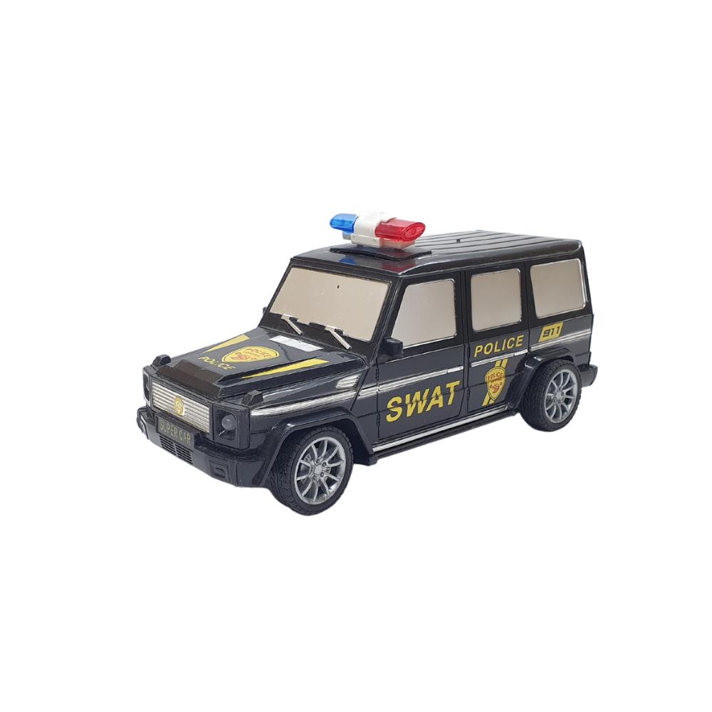 Uzaktan Kumandalı Mercedes Polis Jeep 1:20 Ölçek 18 Cm Siyah - 13578-887 (Lisinya)