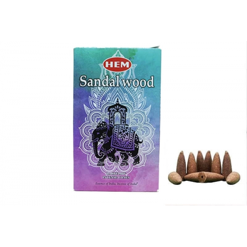 Sandalwood Back Flow Konik Tütsü 10lu.. Sandalwood Back Flow Konik Tütsü 10lu..