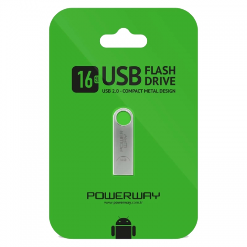 Powerway 16 Gb Metal Usb 2.0 Flash Bellek Powerway 16 Gb Metal Usb 2.0 Flash Bellek