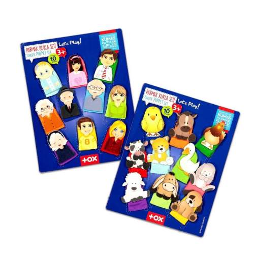 2 Set - 20 Parça  Evcil Hayvanlar ve Aile Bireyleri Parmak Kukla 2 Set - 20 Parça  Evcil Hayvanlar ve Aile Bireyleri Parmak Kukla