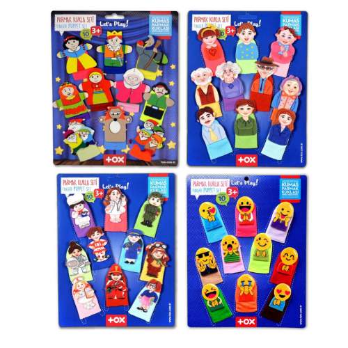 4 Set - 40 Parça  Masal Kahramanları, Aile Bireyleri , Meslekler ve Emojiler Parmak Kukla 4 Set - 40 Parça  Masal Kahramanları, Aile Bireyleri , Meslekler ve Emojiler Parmak Kukla