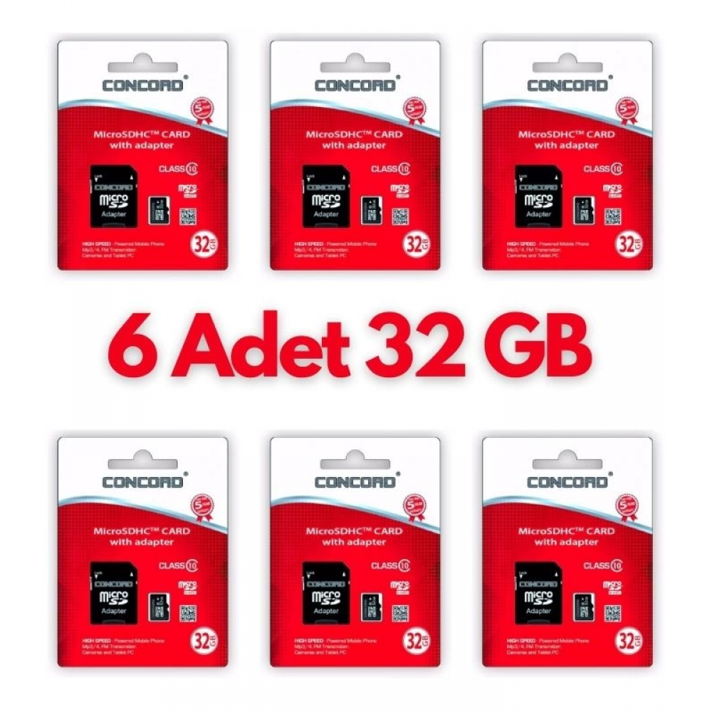 6 Adet Ultrahız 32gb Micro Sd Hafıza Kartı: Yüksek Performans Ve Geniş Depolama Kapasitesi