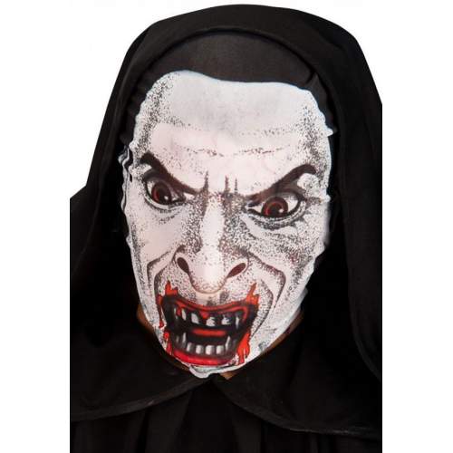 Kafaya Tam Geçmeli Bez Vampir Maskesi - Streç Korku Maskesi - 3D Baskılı Maske Model 2 Kafaya Tam Geçmeli Bez Vampir Maskesi - Streç Korku Maskesi - 3D Baskılı Maske Model 2