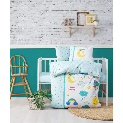 Tatlı Rüyalar Mint Bebek Nevresim Takımı Tatlı Rüyalar Mint Bebek Nevresim Takımı