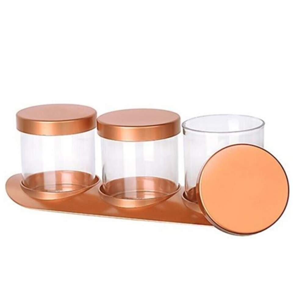 Bronz Baharat Seti Lüx 3lü Set