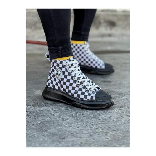 Damalı Erkek Yarım Bilek Casual Ayakkabı Damalı Erkek Yarım Bilek Casual Ayakkabı