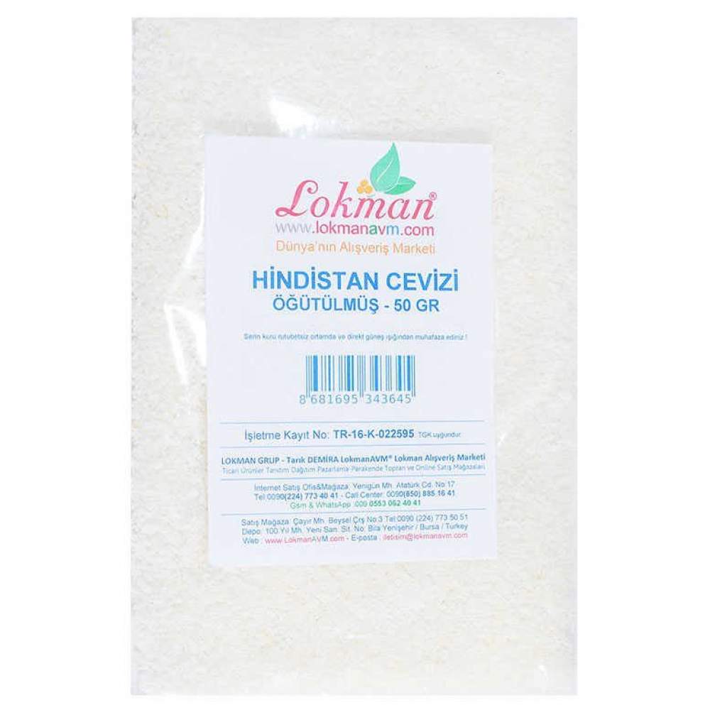 Hindistan Cevizi Öğütülmüş 50 Gr Paket